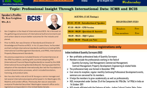 Professional Insight Through International Data: ICMS and BCIS