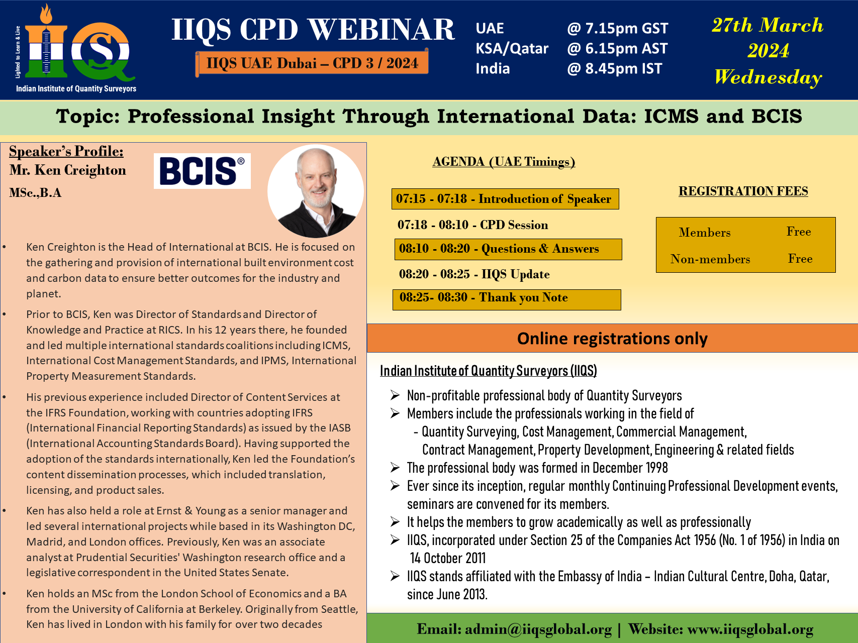 Professional Insight Through International Data: ICMS and BCIS